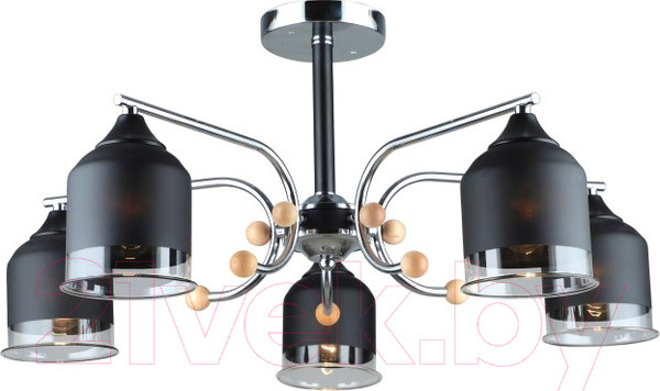 Изображение товара Люстра Aitin-Pro НПБ 02-5x60-105 / A4124/5 (хром/черный)