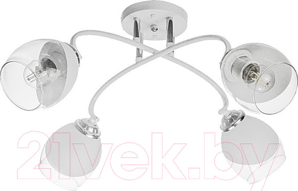 Изображение товара Люстра Aitin-Pro НПБ 02-4x60-101 / C1693/4 (белый/хром)