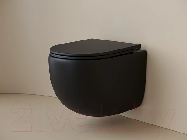 Изображение товара Унитаз подвесной Ceramica Nova UP Rimless CN4007MB (с сиденьем)