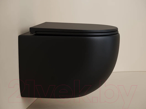 Изображение товара Унитаз подвесной Ceramica Nova UP Rimless CN4007MB (с сиденьем)
