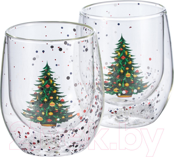 Изображение товара Набор стаканов для горячих напитков Gipfel Christmas Star 52498 (2шт)