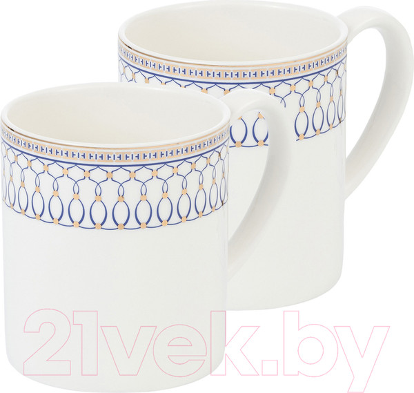 Изображение товара Набор кружек Gipfel Orpheus 51558 (2шт, белый/синий)
