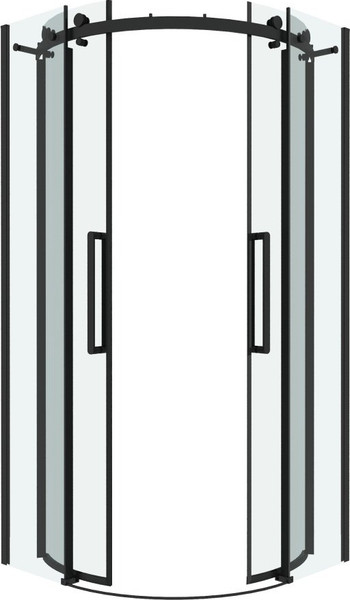 Изображение товара Душевой уголок Grossman Classic 90x90x195 / 301.K33.04.9090.21.00 (черный матовый/прозрачное стекло)