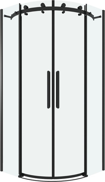 Изображение товара Душевой уголок Grossman Classic 90x90x195 / 301.K33.04.9090.21.00 (черный матовый/прозрачное стекло)