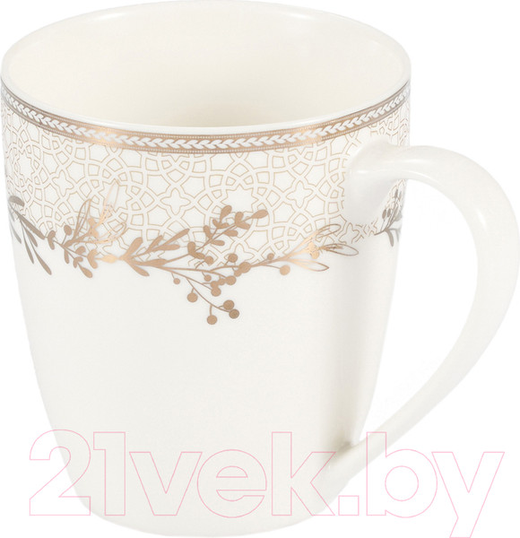 Изображение товара Набор кружек Gipfel Charlotte 51567 (2шт, белый/красный)