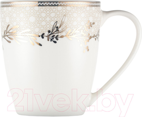 Изображение товара Набор кружек Gipfel Charlotte 51567 (2шт, белый/красный)