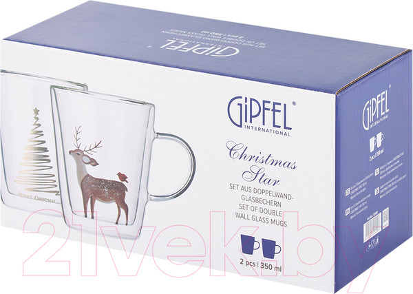 Изображение товара Набор кружек Gipfel Christmas Star 52499 (2шт)