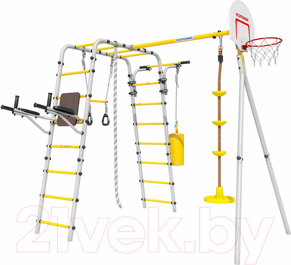Изображение товара Игровой комплекс Romana Fitness / 103.20.05  (диск качели, серый/желтый)