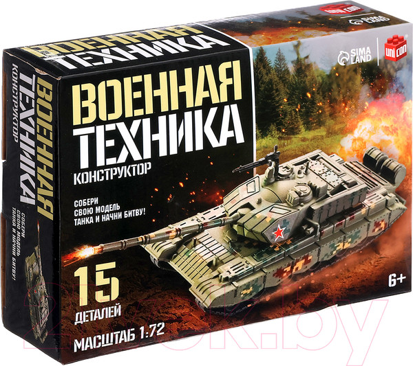 Изображение товара Конструктор Unicon Военная техника 23-21 / 9941221 (15эл)