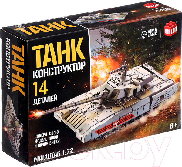Изображение товара Конструктор Unicon Танк 23-23 / 9941220 (14эл)