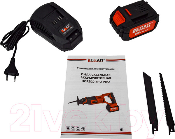 Изображение товара Сабельная пила Brait BCRS20-4PU PRO (аккумуляторная)