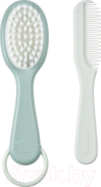 Изображение товара Набор для ухода за волосами детский Beaba Baby Brush And Comb Green Bl 920366