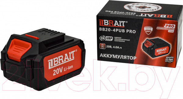 Изображение товара Аккумулятор для электроинструмента Brait BB20-4PUB PRO