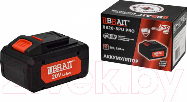 Изображение товара Аккумулятор для электроинструмента Brait BB20-8PU PRO