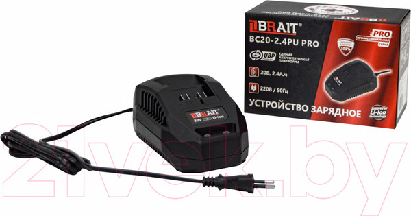 Изображение товара Зарядное устройство для электроинструмента Brait BC20-2.4PU PRO