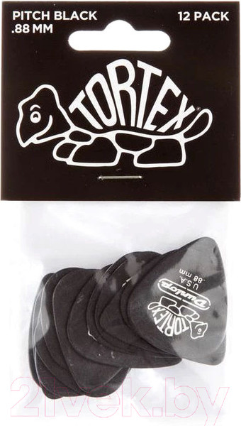 Изображение товара Набор медиаторов Dunlop Manufacturing 488P.88 Tortex Pitch Black Standard