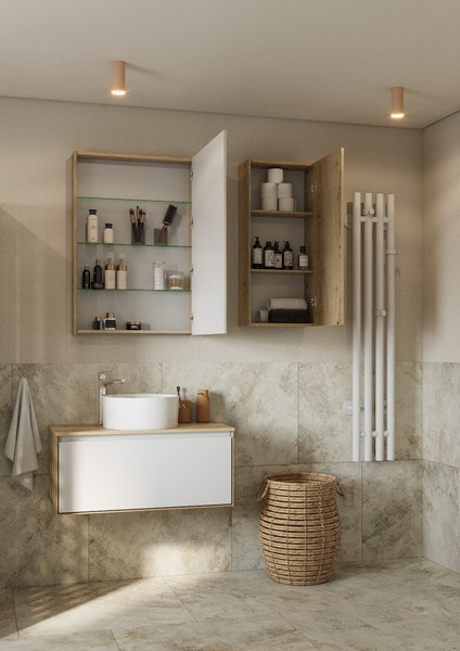 Изображение товара Шкаф с зеркалом для ванной Акватон Либерти 65 (1A279302LYC70)