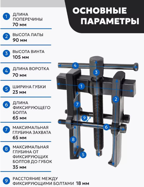 Изображение товара Съемник Forsage F-666B065  (58072)