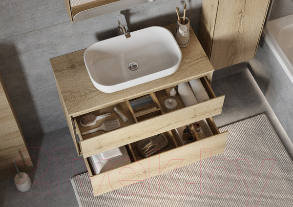 Изображение товара Тумба под умывальник Акватон Либерти 100 (1A279601LYC70)