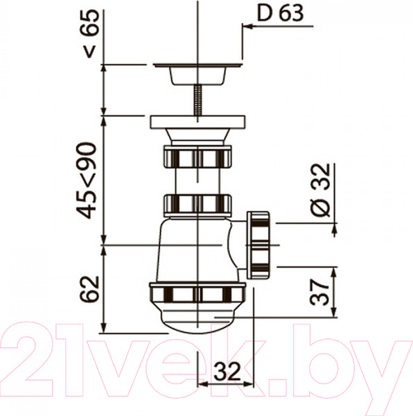 Изображение товара Сифон Акватон 1A277505XX000