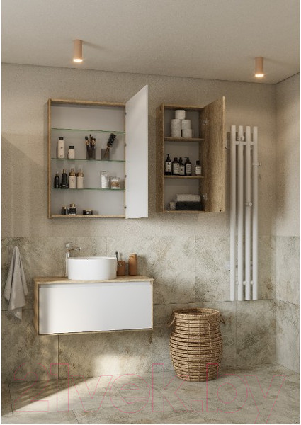 Изображение товара Шкаф-полупенал для ванной Акватон Либерти (1A280003LYC70)