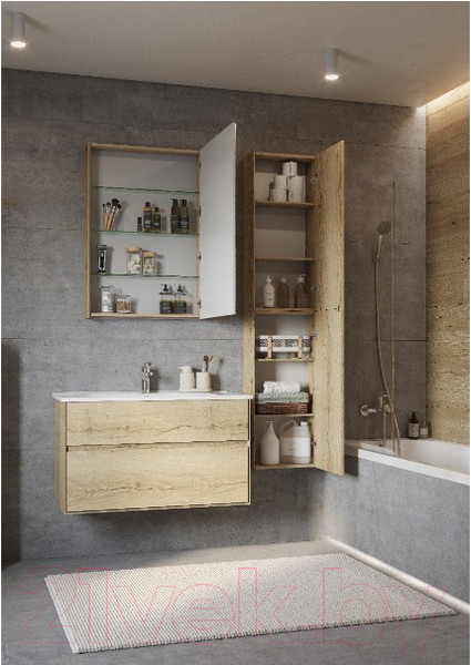 Изображение товара Шкаф-полупенал для ванной Акватон Либерти (1A280003LYC70)