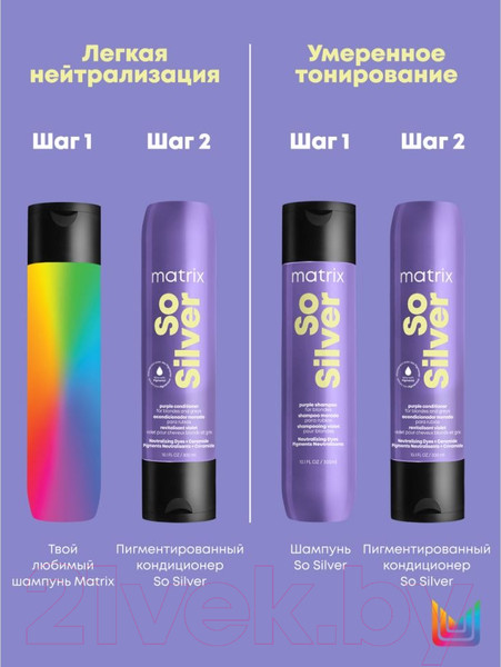 Изображение товара Тонирующий кондиционер для волос MATRIX Total Result So Silver (300мл)