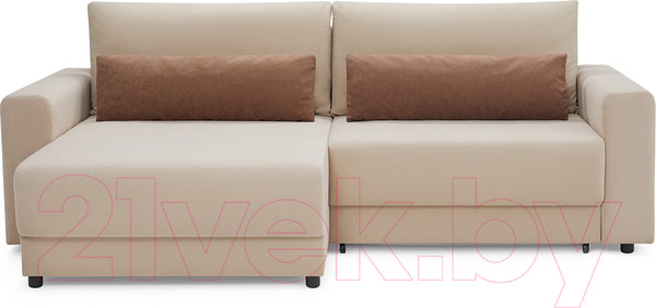 Изображение товара Диван угловой Mio Tesoro Таун 264 1.5ек-1.5пф (1368 бежевый)
