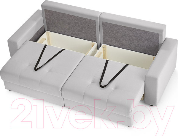 Изображение товара Диван Mio Tesoro Манчестер 292 1.5ек-1.5ек (841 светло-серый)