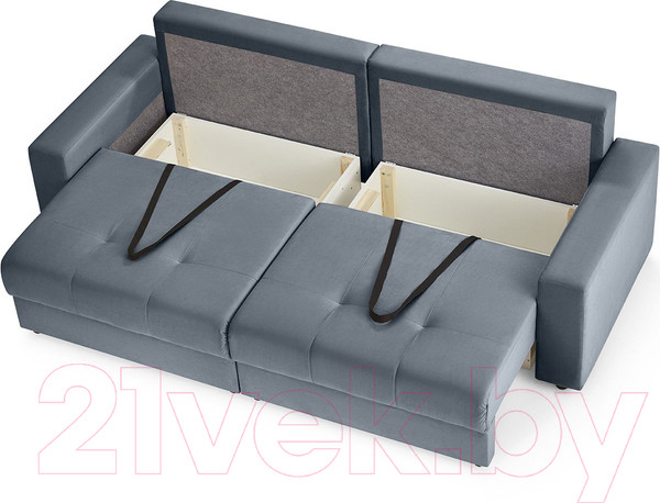 Изображение товара Диван Mio Tesoro Манчестер 292 1.5ек-1.5ек (968 серый)