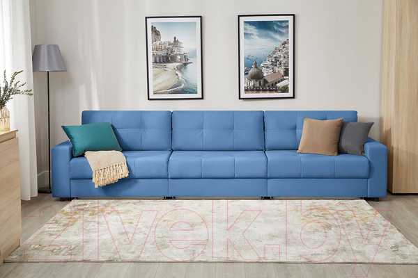 Изображение товара Диван Mio Tesoro Манчестер 292 1.5ек-1.5ек-1.5ек (840 синий)