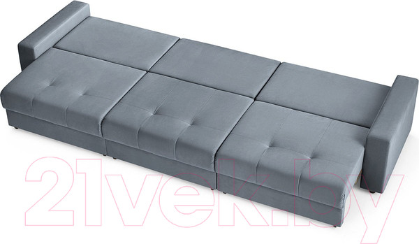 Изображение товара Диван Mio Tesoro Манчестер 292 1.5ек-1.5ек-1.5ек (968 серый)