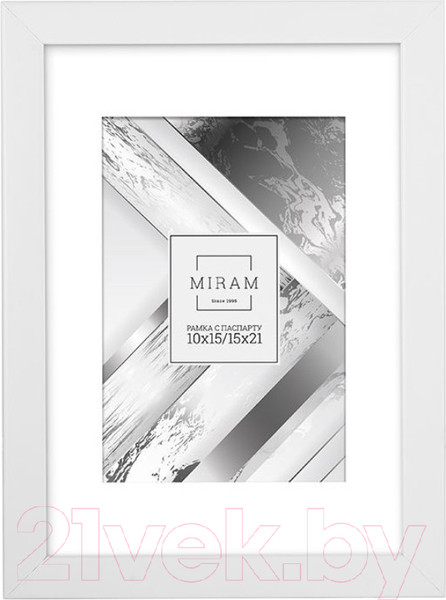 Изображение товара Рамка Мирам С паспарту / П641861-6 (15x21)