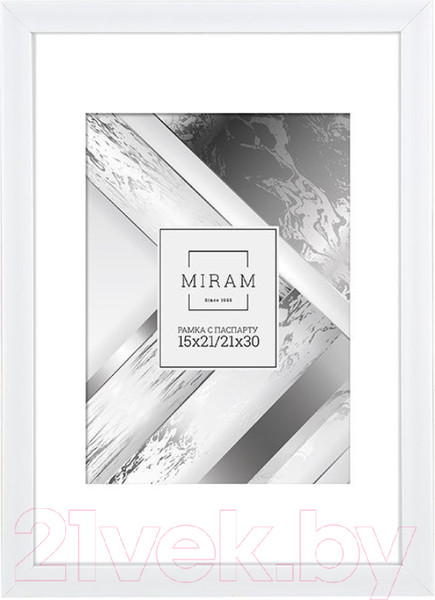 Изображение товара Рамка Мирам С паспарту / П641861-8 (21x30)