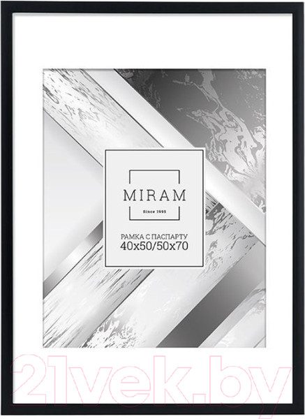 Изображение товара Рамка Мирам С паспарту / П641877-20 (50x70)