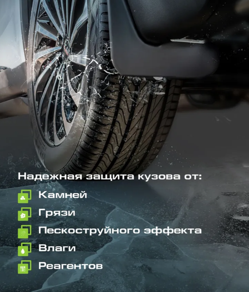 Изображение товара Комплект брызговиков FROSCH NLF.AN0666.F3 для Haval Jolion 2WD/4WD (2шт, передние)