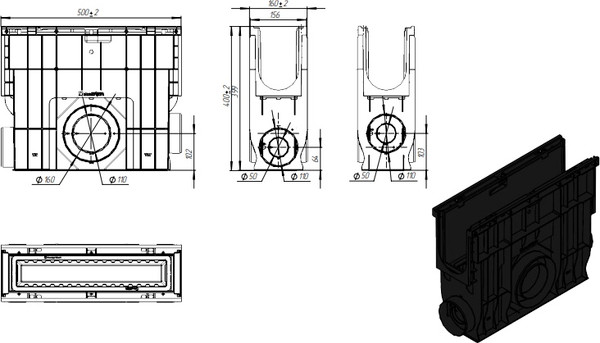 Изображение товара Пескоуловитель Стандартпарк PolyMax Basic 8080-М / ПУ-10.16.40-ПП