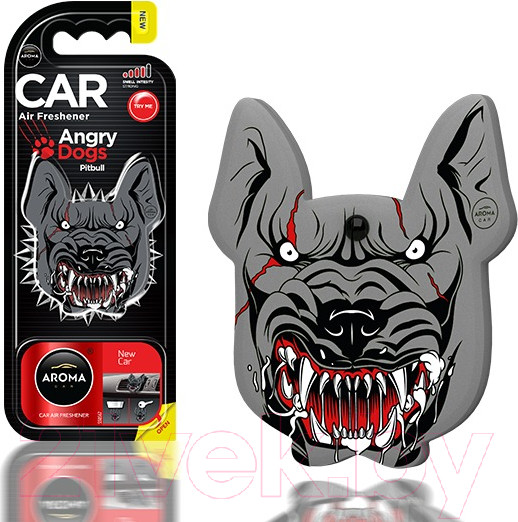 Изображение товара Ароматизатор автомобильный Aroma Car Angry Dogs New Car (8.5г)