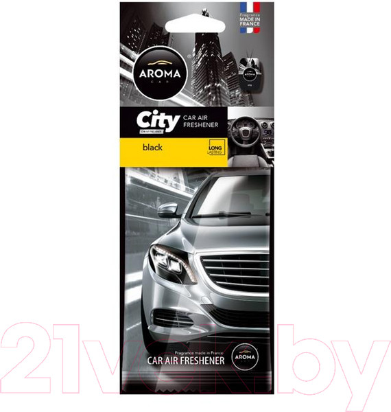 Изображение товара Ароматизатор автомобильный Aroma Car City Card Black (5г)