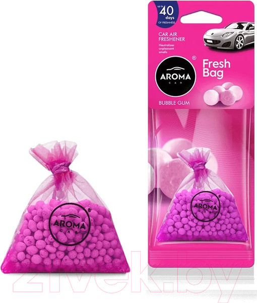 Изображение товара Ароматизатор автомобильный Aroma Car Fresh Bag Bubble Gum (12г)