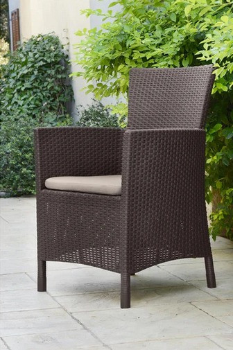 Изображение товара Кресло садовое Keter Iowa DC / 212277 (коричневый)