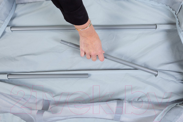 Изображение товара Кровать-манеж Beaba Lit Parapluie 3 в 1 Mineral Gris 946001