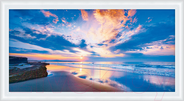 Изображение товара Картина Декарт Рассвет на побережье 8Л1872 (в раме)