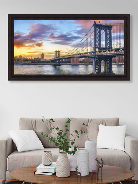 Изображение товара Картина Декарт Нью-Йорк утром 8Л2001 (в раме)