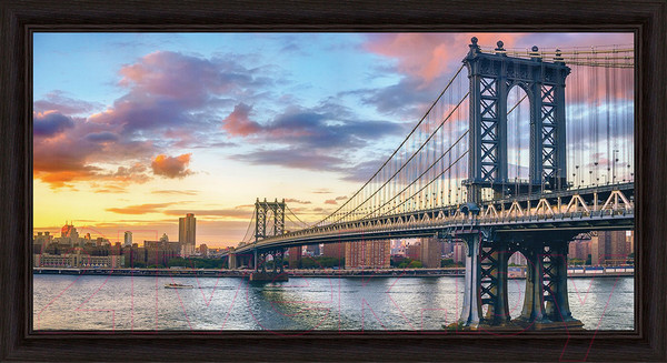 Изображение товара Картина Декарт Нью-Йорк утром 8Л2001 (в раме)