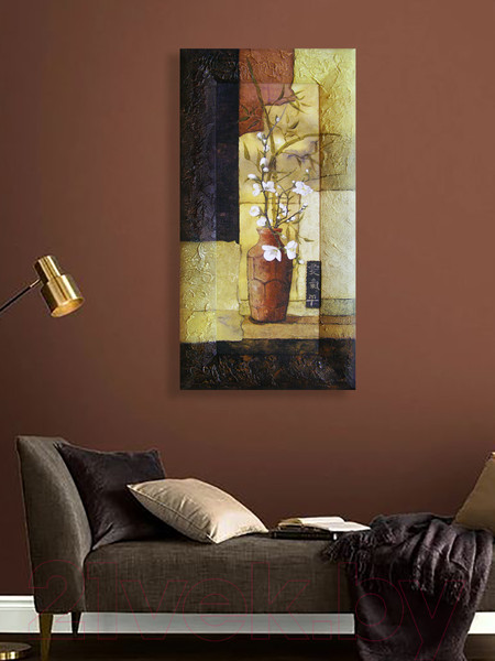 Изображение товара Картина Декарт Цветочная абстракция 8Л2013 (в раме)