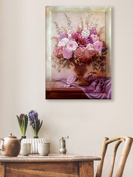 Изображение товара Картина Декарт Летний букет цветов 1 8Л2225 (в раме)