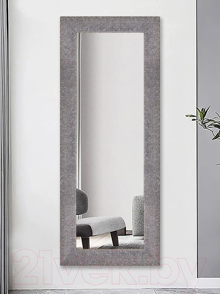 Изображение товара Зеркало Декарт Настенное в раме 8Л3643 (серебристый перламутр)