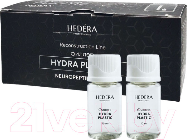 Изображение товара Филлер для волос Hedera Professional Для восстановления поврежденных, пористых, сухих волос (10x10мл)