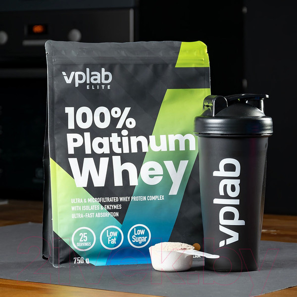 Изображение товара Протеин Vplab 100% Платинум Вей (750г, печенье со сливками)